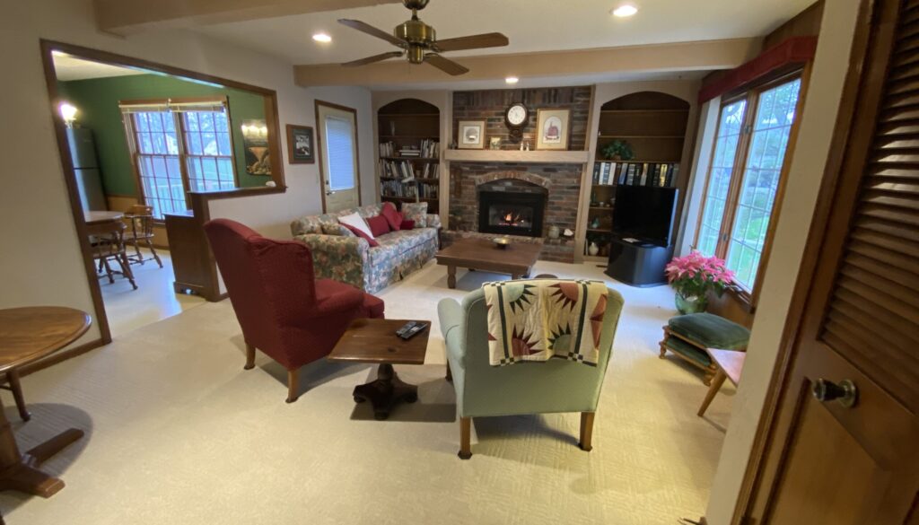 Same living room — before