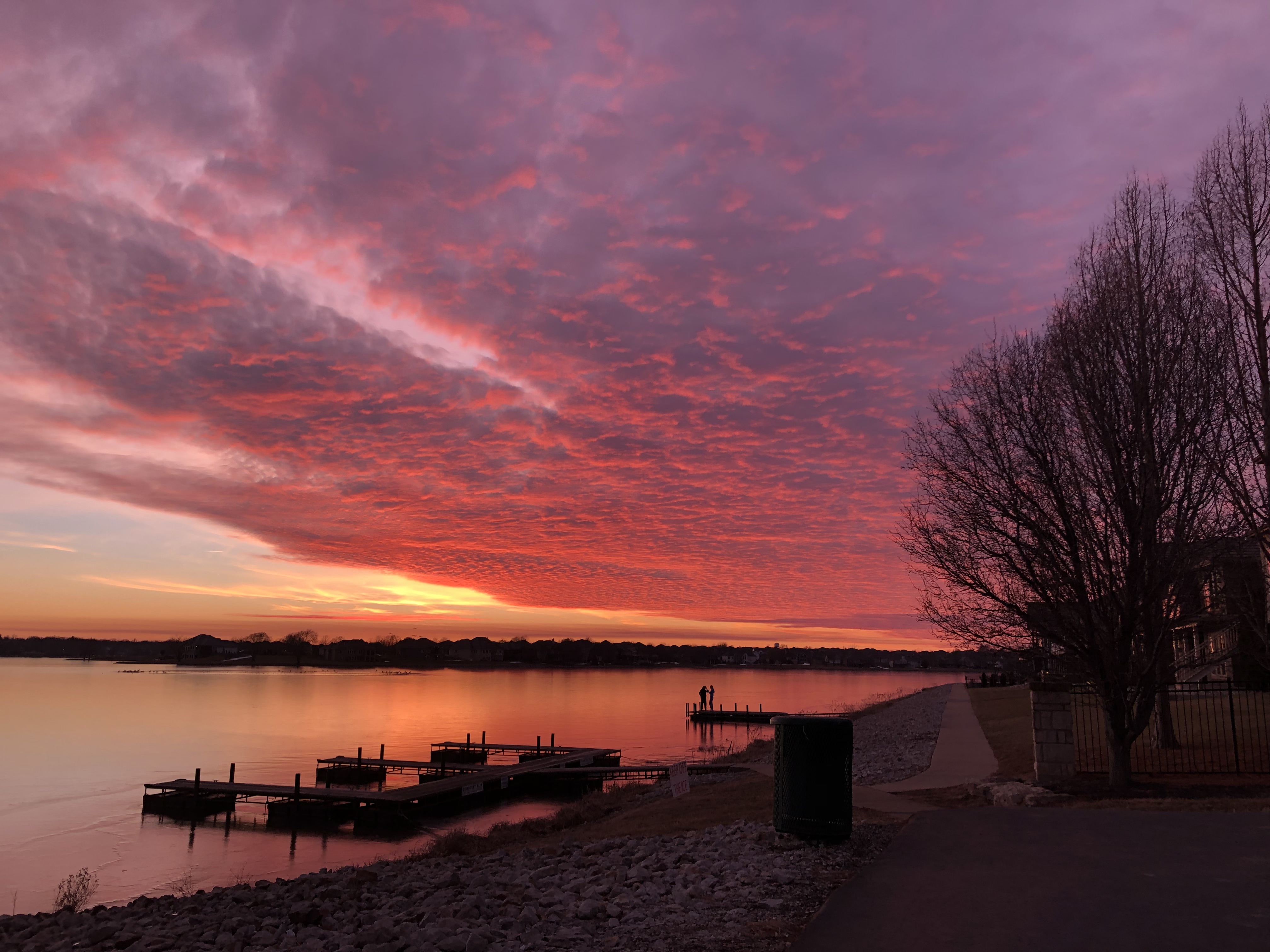 Raintree Lake at sunset